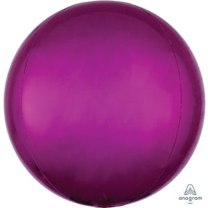 BRIGHT PINK Orbz Balloon 40cm (16") - Helium Filled