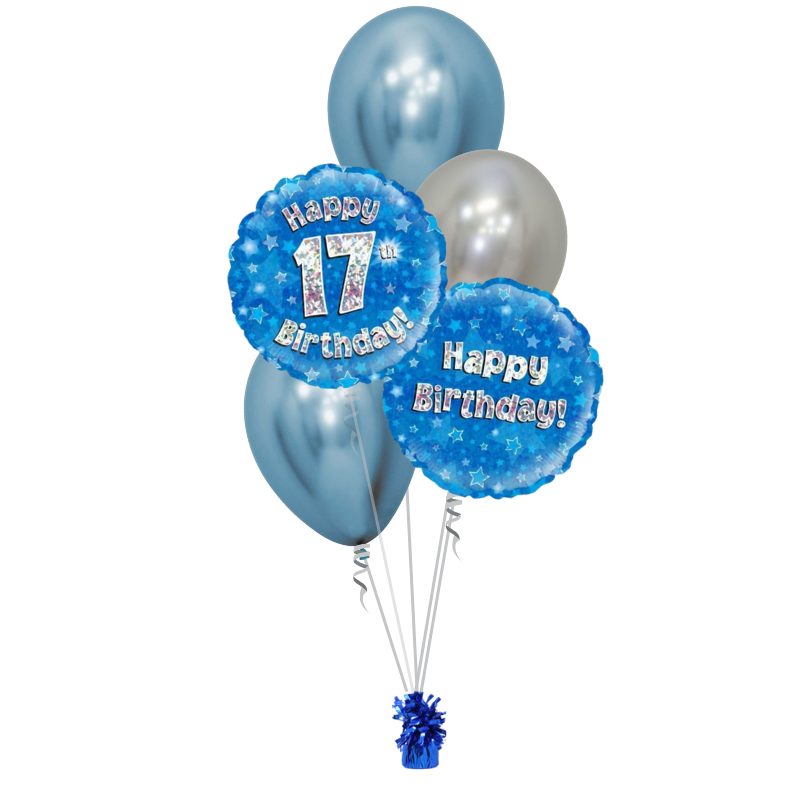 Age Balloon Bouquet Blue | Ages 10 - 21 Available