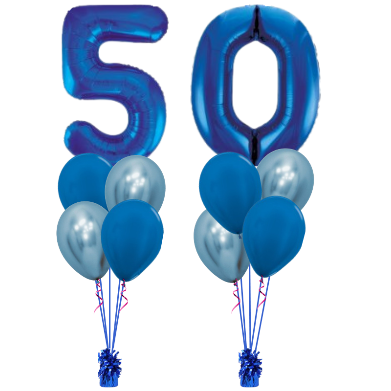 Double Number Pair Balloon Arrangement