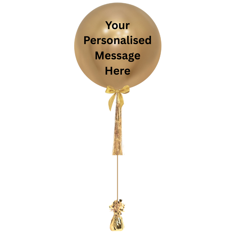 60cm Personalised Latex Balloon with Tassel