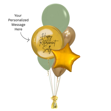 Personalised Retirement Bouquet