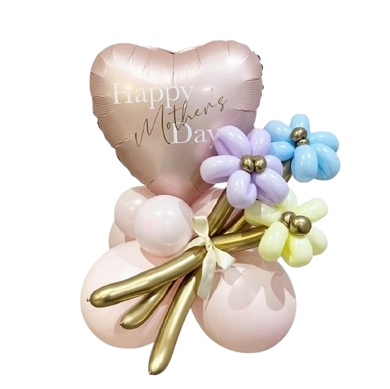 Delicate Mother's Day cluster with flowers