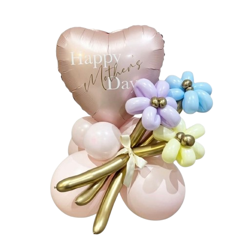 Delicate Mother's Day cluster with flowers