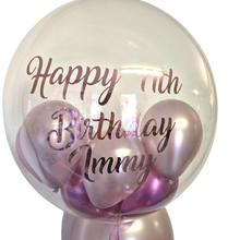 Load image into Gallery viewer, Personalised Bubble with 3 Latex