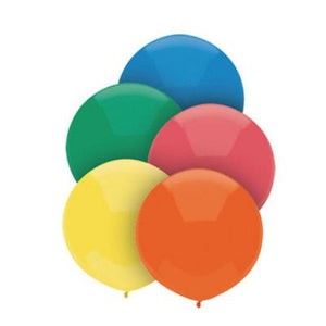 BSA pk50 43cm (17") Latex Round Outdoor Primary Assortment