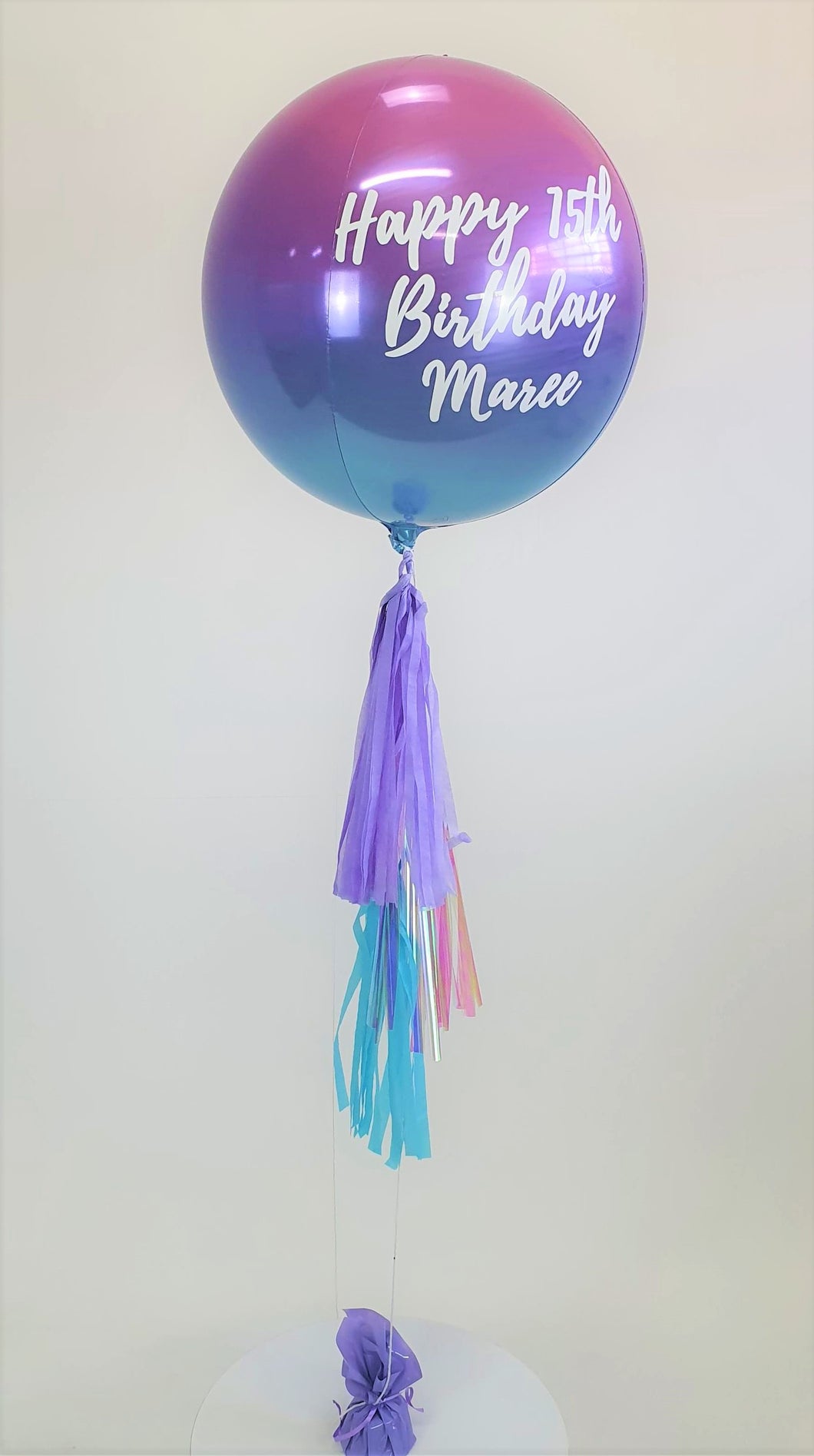 Foil Orbz Balloon Personalised