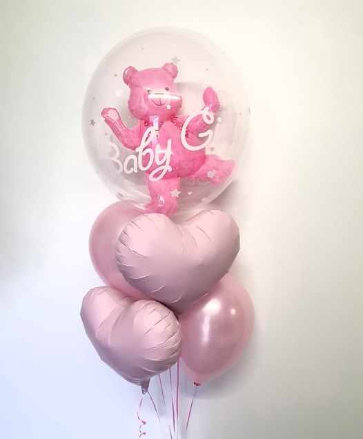 Teddy Double Bubble Bouquet