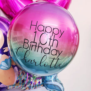 Foil Orbz Balloon Personalised