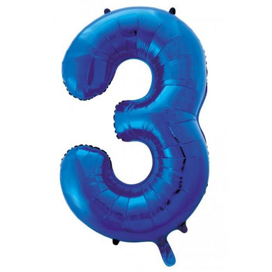 Number 3 Foil Supershape (Choice of Colours