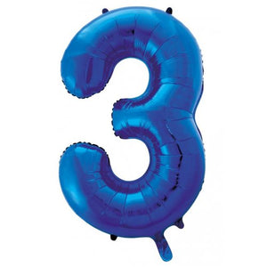 Number 3 Foil Supershape (Choice of Colours