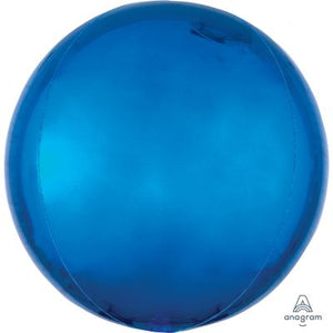 BLUE Orbz Balloon 40cm (16") - Helium Filled