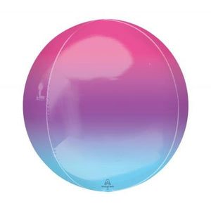 PURPLE & BLUE Ombre Orbz Balloon 40cm (16")