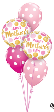 Mother's Day Pink and Gold Dots Classic