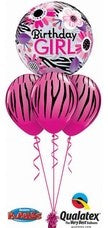 Pink Zebra Bubble Layer