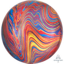 COLOURFUL Marblez Orbz Balloon - Helium Filled