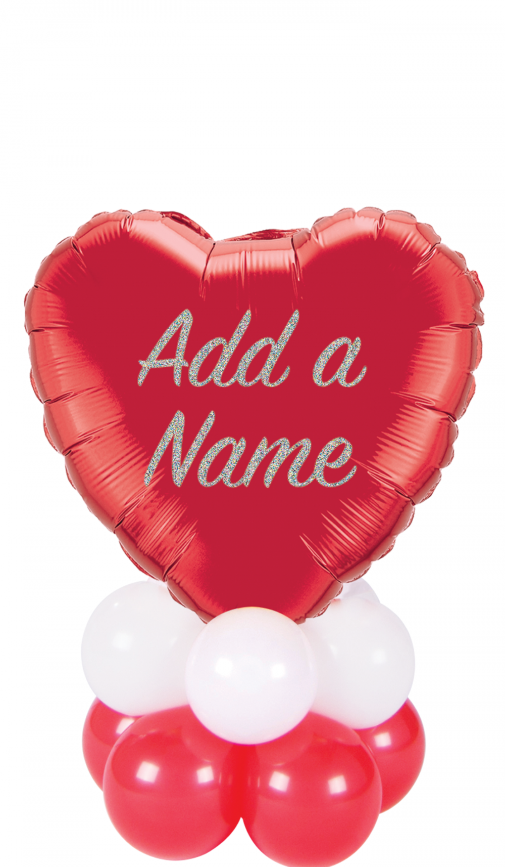 Mini Foil Decor with Personalised Heart